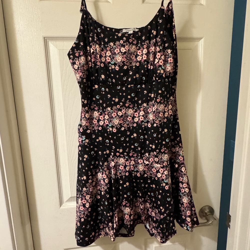 NWOT Floral Black Dress